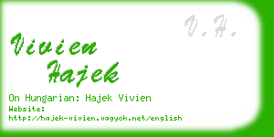 vivien hajek business card